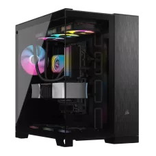 Corsair Dual Chamber PC Case , 6500X , Black/Obsidian Aluminum , Mid-Tower , Power supply included No , ATX