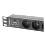 Lanberg Power Distribution Unit (PDU) 10 1U 16A 2m 3x French Outlets , PDU-03E-0200-BK