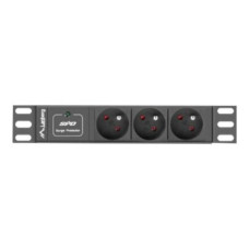 Lanberg Power Distribution Unit (PDU) 10 1U 16A 2m 3x French Outlets , PDU-03E-0200-BK Lanberg Power Distribution Unit (PDU) 10 1U 16A 2m 3x French Outlets , PDU-03E-0200-BK