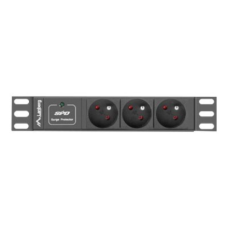 Lanberg Power Distribution Unit (PDU) 10 1U 16A 2m 3x French Outlets , PDU-03E-0200-BK