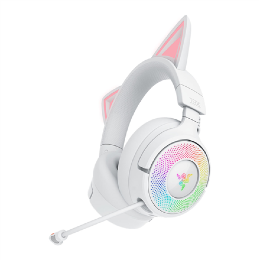 Razer Headset , Kraken Kitty V3 Pro , Bluetooth , Over-ear , Microphone , Wireless , White