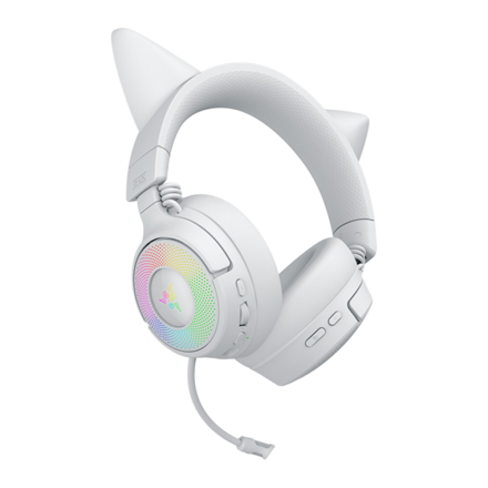 Razer Headset , Kraken Kitty V3 Pro , Bluetooth , Over-ear , Microphone , Wireless , White