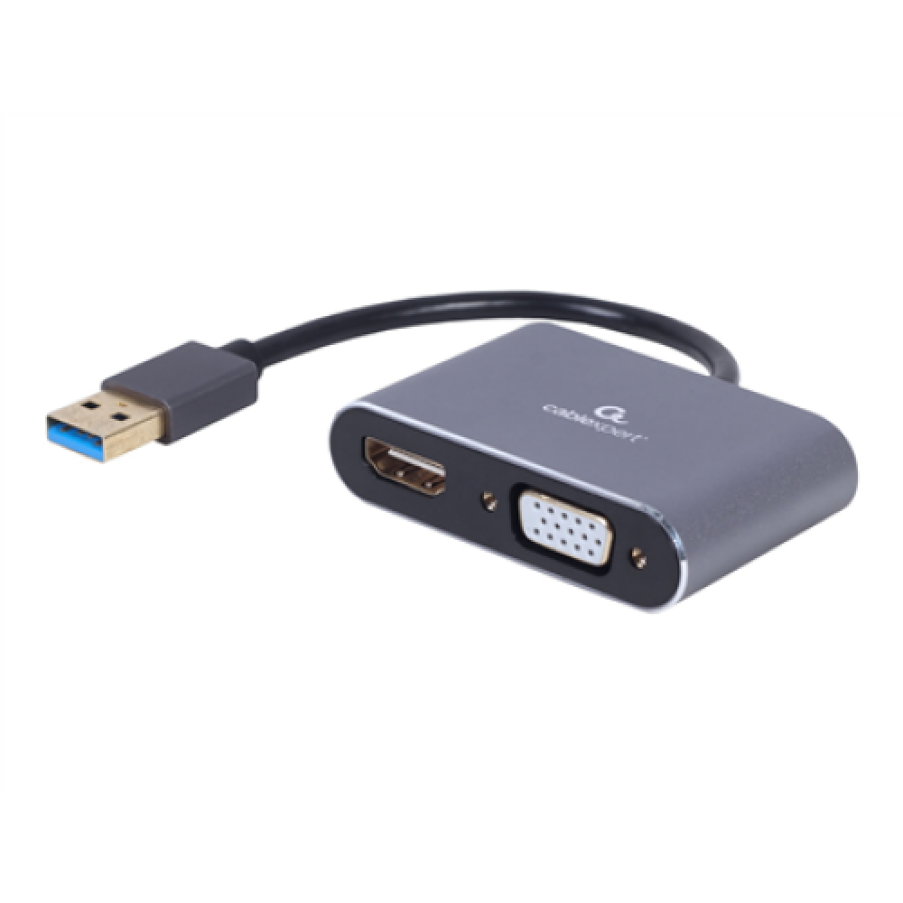 Cablexpert , USB display adapter , A-USB3-HDMIVGA-01 , USB 3.0 Type-A , 0.15 m