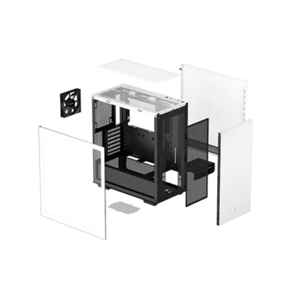 Deepcool , MID TOWER CASE , CH510 , Side window , White , Mid-Tower , Power supply included No , ATX PS2