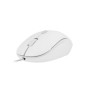 Natec Mouse Sparrow NMY-1188 wired, White, USB Type-A