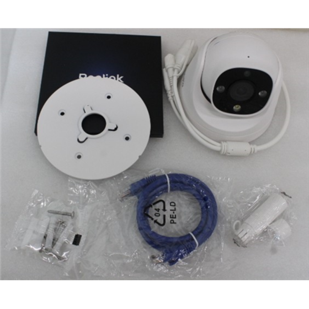 SALE OUT. Reolink PCRPD4K01 Smart 4K 125° View PoE Dome Camera , Reolink 4K Smart PoE Camera with Color Night Vision , RP-PCT8M , 24 month(s) , Dome , 8 MP , 2.8mm/F1.6 , IP67 , H.265/H.264 , MicroSD card slot, max. 512GB , UNPACKED, DEMO