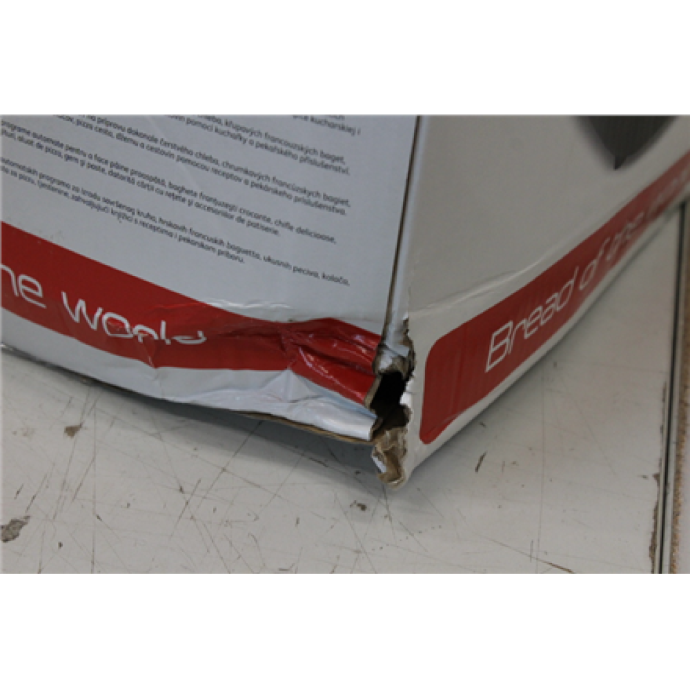 PF611838SO SALE OUT. Tefal PF611838 Bread Maker, 19 programs, 3 bread sizes: 750, 1000, 1500g, Display, Power 1600W, Black , TEFAL Bread Maker , PF611838 , Power 1600 W , Number of programs 19 , Display LCD , Black , DAMAGED PACKAGING, SCRATCHES ON THE SIDES