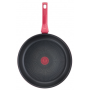 TEFAL , Frying Pan , G2730572 Daily Chef , Frying , Diameter 26 cm , Suitable for induction hob , Fixed handle , Red