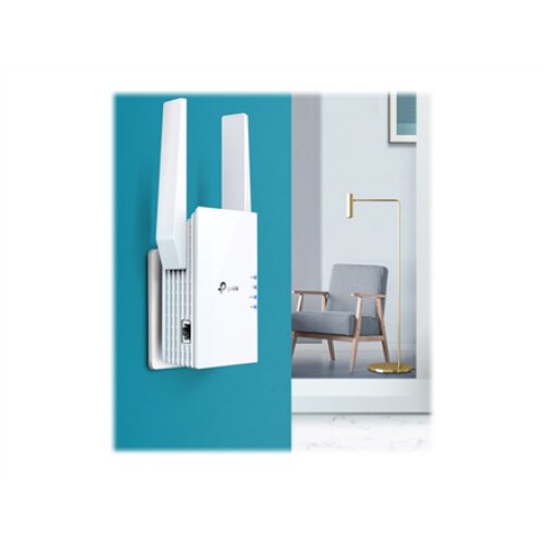 TP-LINK , Range Extender , RE605X , 802.11ax , Mesh Support No , 574+1201 Mbit/s , 10/100/1000 Mbit/s , Ethernet LAN (RJ-45) ports 1 , No mobile broadband , MU-MiMO No , Antenna type 2xExternal