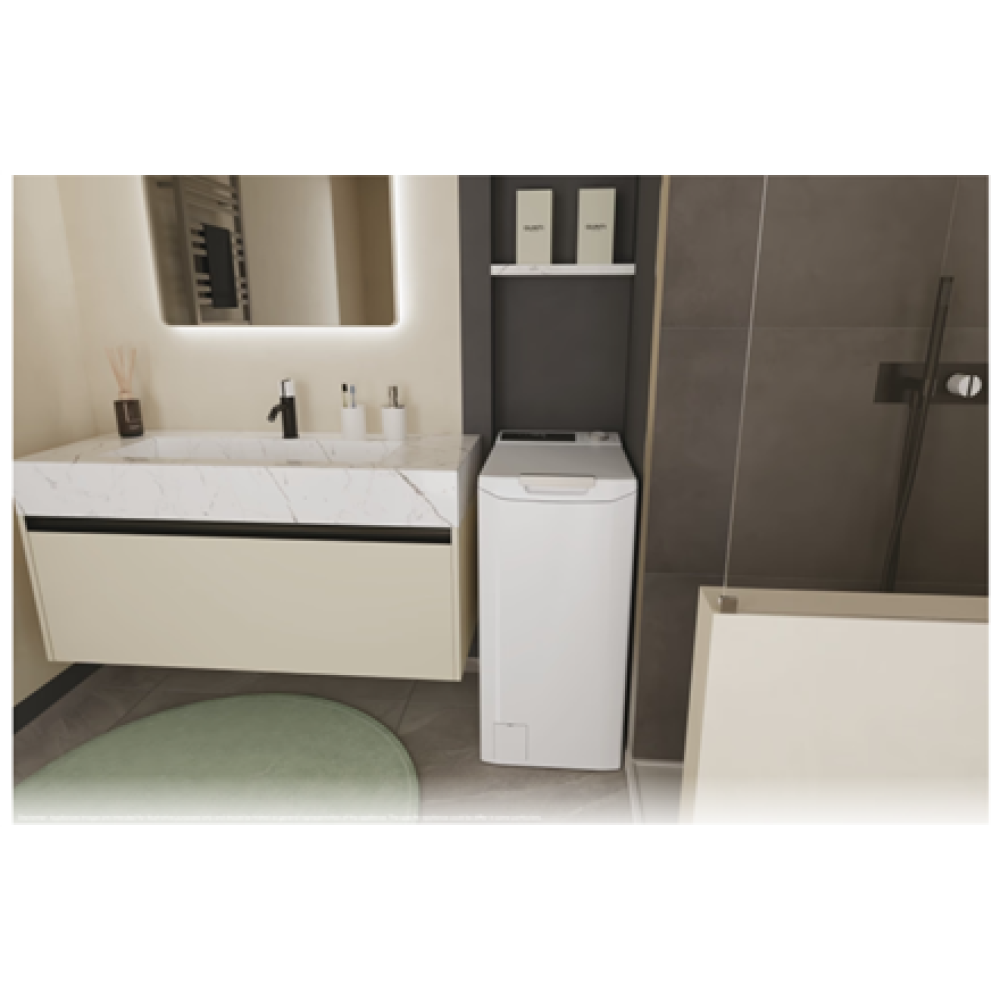 Candy Washing Machine , TCA284TM5-S , Energy efficiency class A , Top loading , Washing capacity 8 kg , 1200 RPM , Depth 60 cm , Width 41 cm , Display , Digit , White