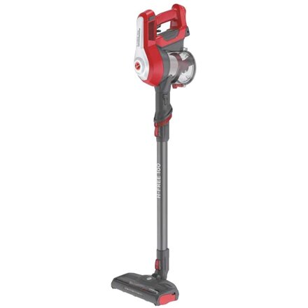 Hoover , Vacuum cleaner , HF122RH 011 , Cordless operating , Handstick and Handheld , 22 V , Operating time (max) 40 min , Silver/Red