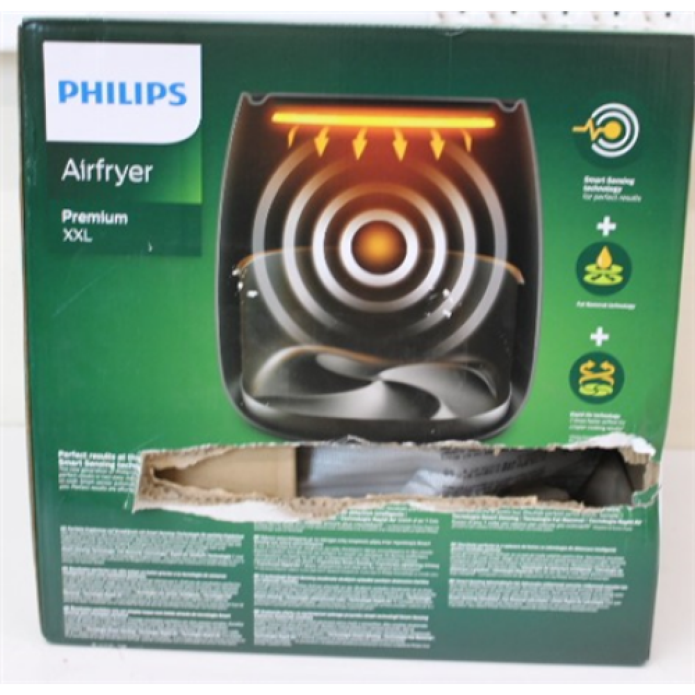SALE OUT.Philips HD9867/90 , Premium Airfryer XXL , Power 2225 W , Capacity 7.3 L , Smart Sensing Technology , Black , DAMAGED PACKAGING , Philips Premium Airfryer XXL , HD9867/90 , Power 2225 W , Capacity 7.3 L , Smart Sensing Technology , Black , DAMAGE