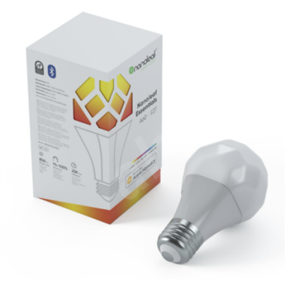 Nanoleaf Essentials Smart A19 Bulb 1100Lm RGBCW, 2700K-6500K, 120V-240V, E27 E27 9 W RGBCW Bluetooth, Thread