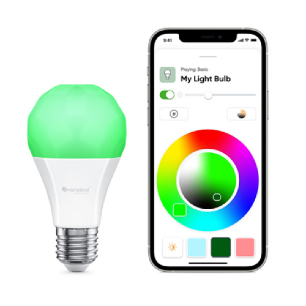 Nanoleaf Essentials Smart A19 Bulb 1100Lm RGBCW, 2700K-6500K, 120V-240V, E27 E27 9 W RGBCW Bluetooth, Thread