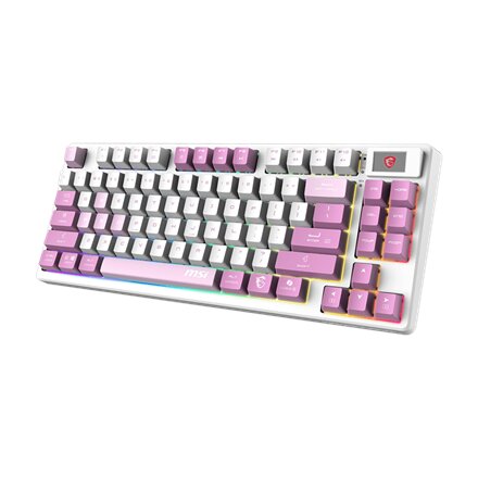 MSI FORGE GK600 TKL WIRELESS VIOLET , Gaming keyboard , Wireless , US , Mechanical Linear
