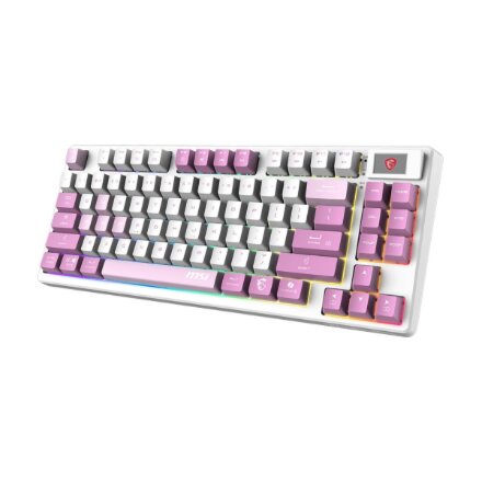 MSI FORGE GK600 TKL WIRELESS VIOLET , Gaming keyboard , Wireless , US , Mechanical Linear