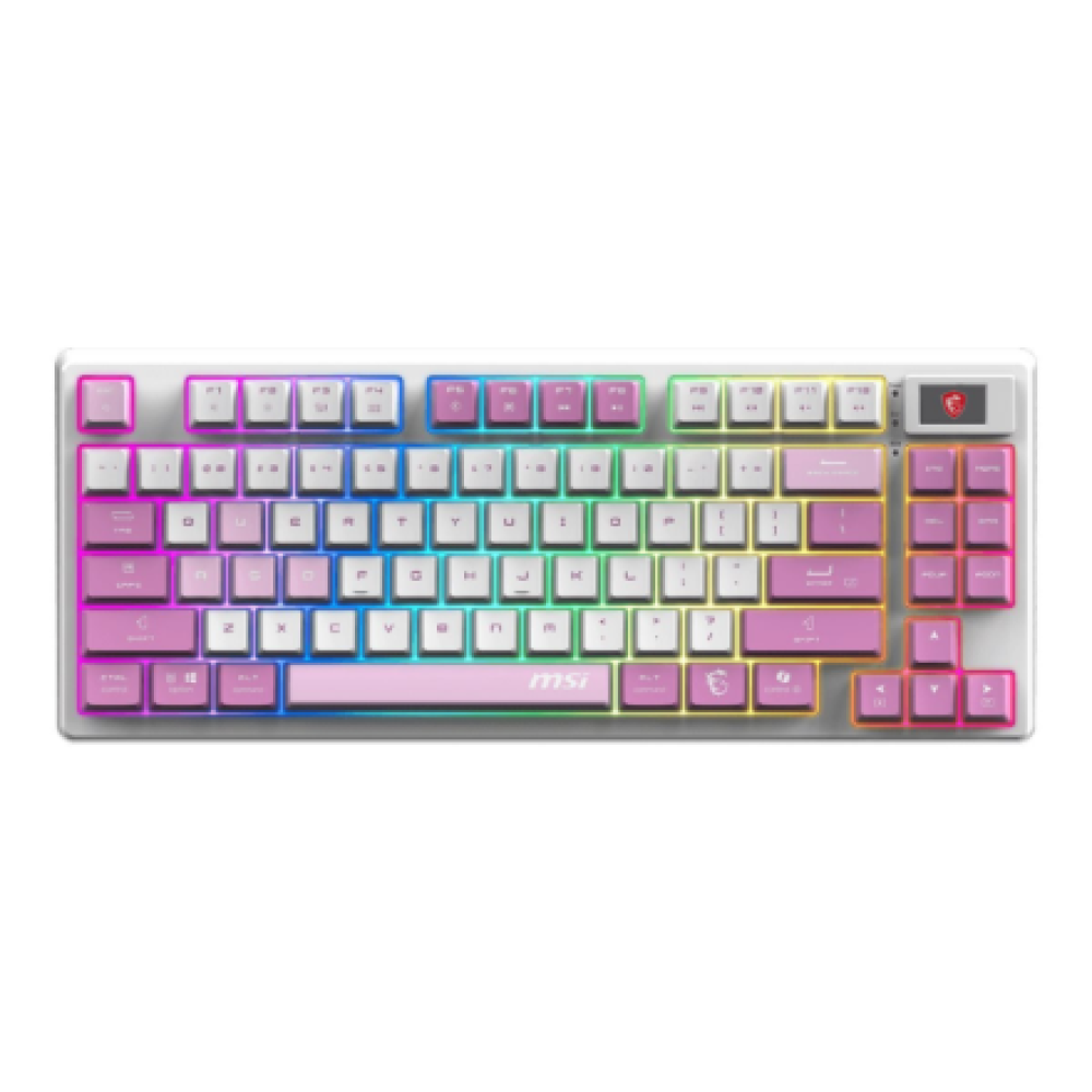 MSI FORGE GK600 TKL WIRELESS VIOLET , Gaming keyboard , Wireless , US , 2.4 GHz Wireless, Bluetooth, USB 2.0 , Mechanical Linear