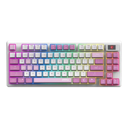 MSI FORGE GK600 TKL WIRELESS VIOLET , Gaming keyboard , Wireless , US , Mechanical Linear