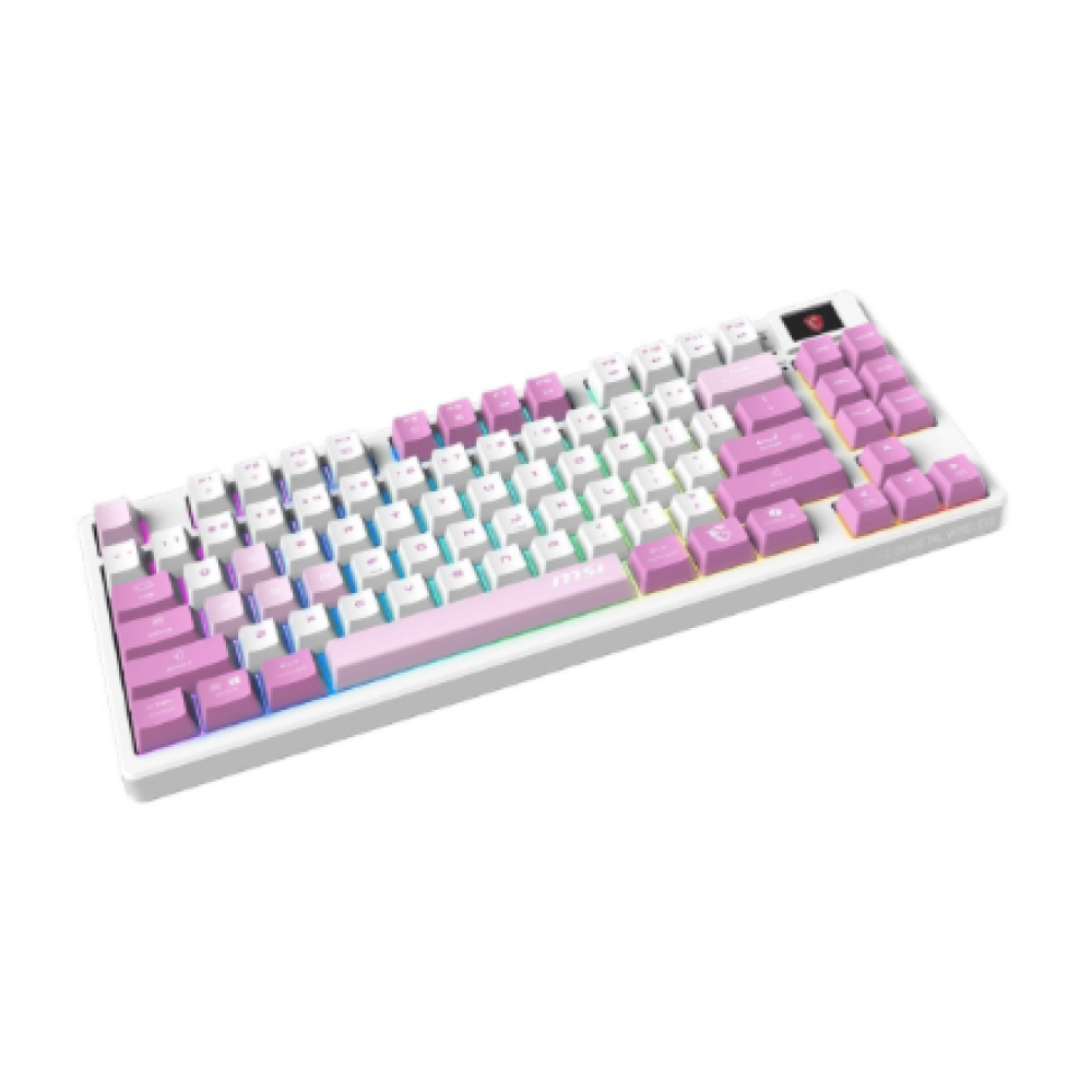 MSI FORGE GK600 TKL WIRELESS VIOLET , Gaming keyboard , Wireless , US , 2.4 GHz Wireless, Bluetooth, USB 2.0 , Mechanical Linear
