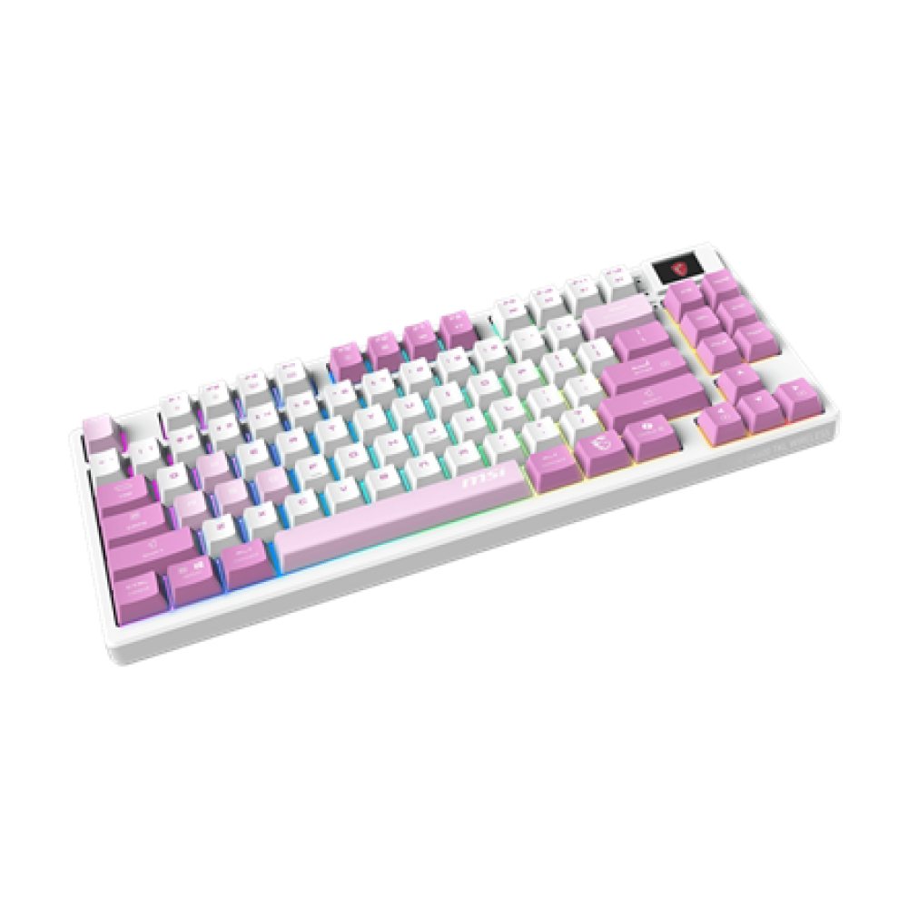 MSI FORGE GK600 TKL WIRELESS VIOLET , Gaming keyboard , Wireless , US , 2.4 GHz Wireless, Bluetooth, USB 2.0 , Mechanical Linear
