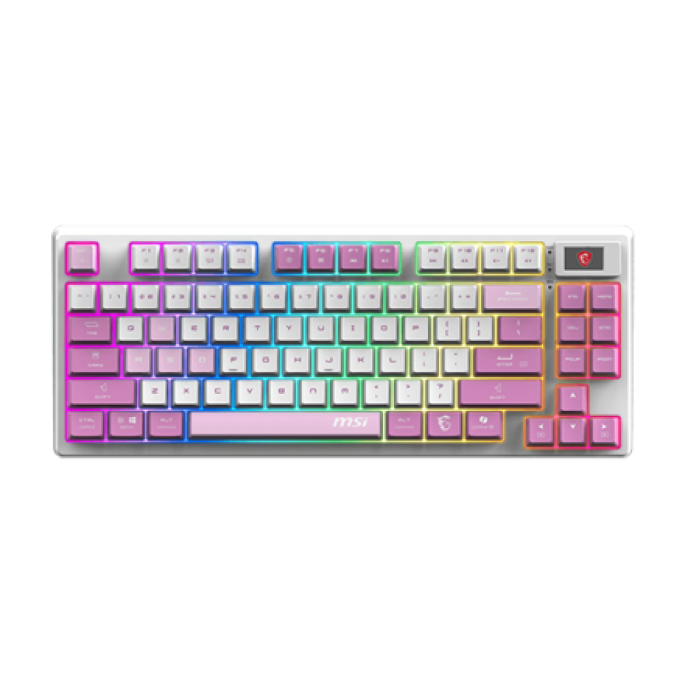MSI FORGE GK600 TKL WIRELESS VIOLET , Gaming keyboard , Wireless , US , 2.4 GHz Wireless, Bluetooth, USB 2.0 , Mechanical Linear