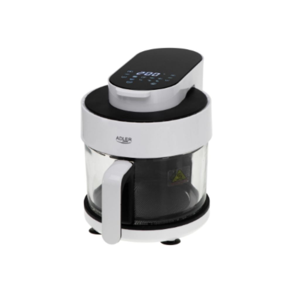 Adler Air Fryer Oven with Glass Bowl , AD 6316 , Power 1200 W , Capacity 3 L , Convection , White/Black