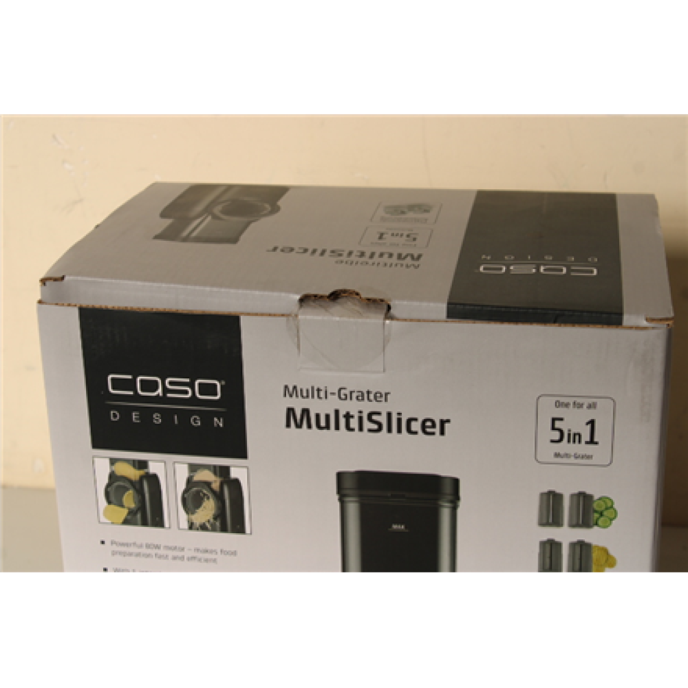 SALE OUT. Caso 01752 Electric Multi-Slicer, 5in1, 80W, Black , Caso , Electric Multi-Grater , MultiSlicer , Black , 80 W , UNPACKED, SCRATCHED ACCESSORIES