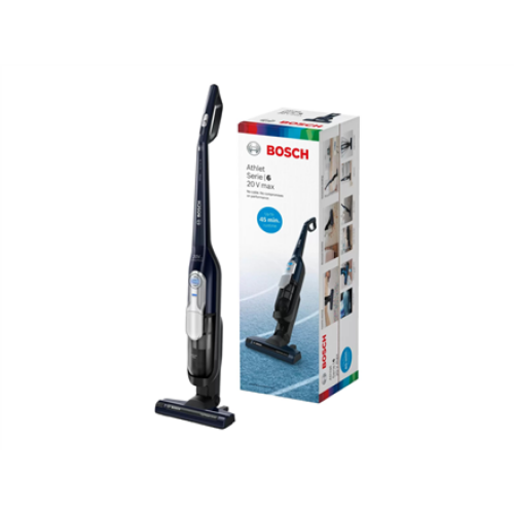 Bosch , Vacuum cleaner , Athlet 20Vmax BCH85N , Cordless operating , Handstick , - W , 18 V , Operating time (max) 45 min , Blue , Warranty 24 month(s) , Battery warranty 24 month(s)