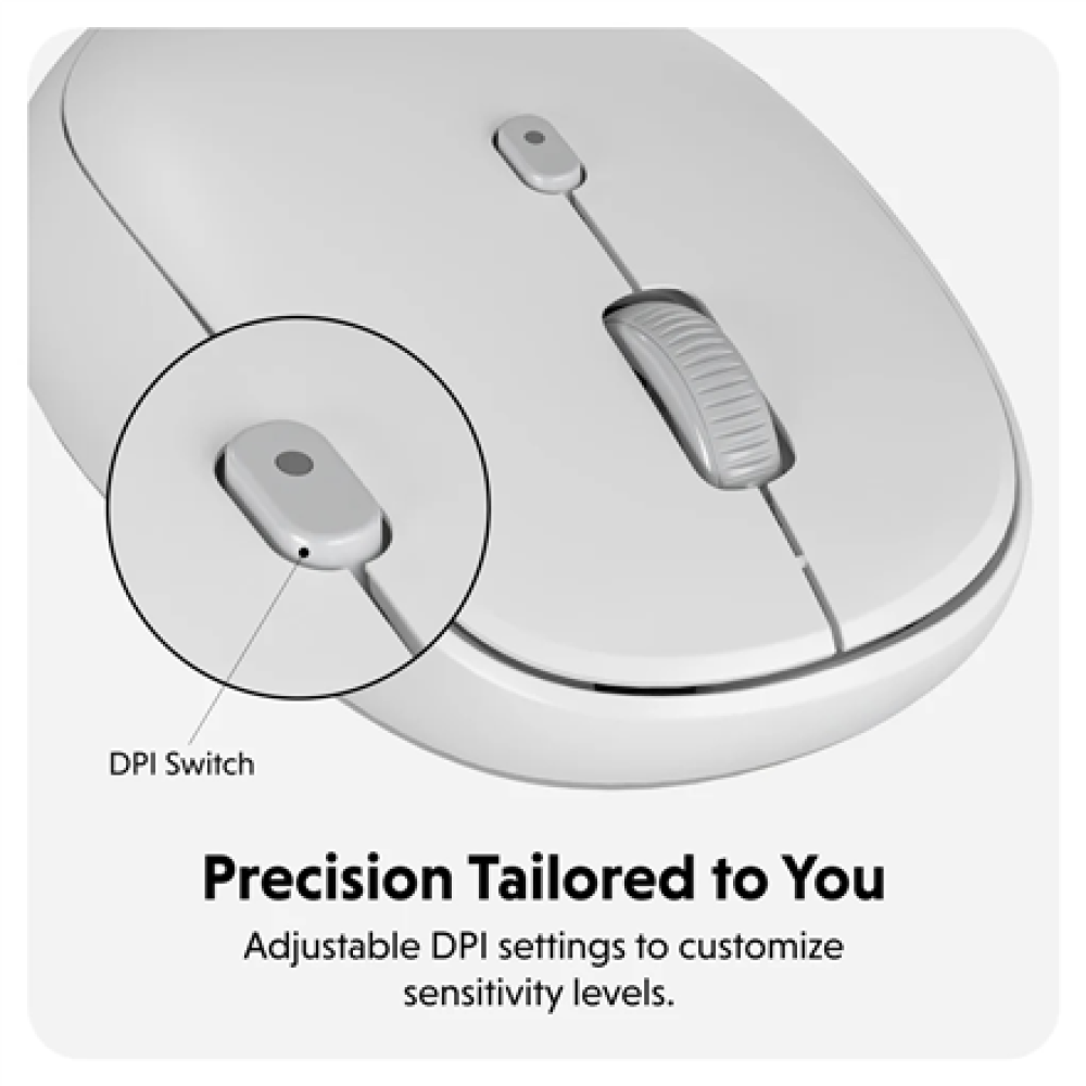 Hyper Next Bluetooth Mouse , Wireless , White