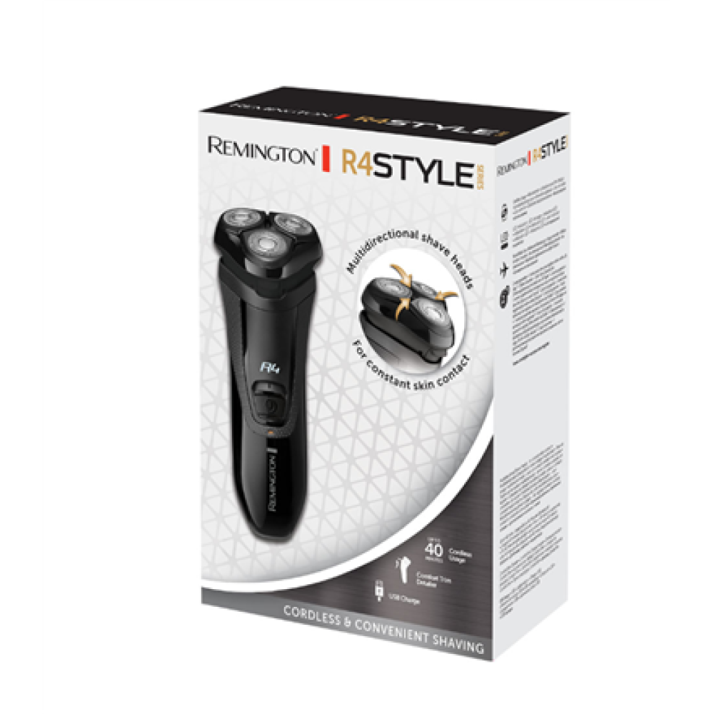 Remington Shaver , R3600 R4 Style Series , Operating time (max) 40 min , Black