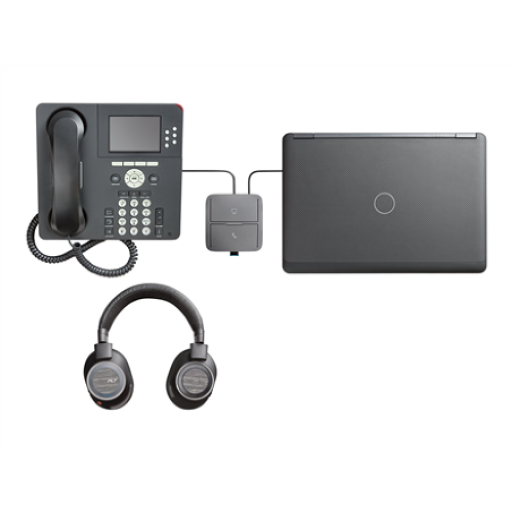 Poly VOYAGER 8200 UC,B8200,BLACK,WW Poly USB-A Headset Built-in microphone Black Wireless USB Type-A Bluetooth