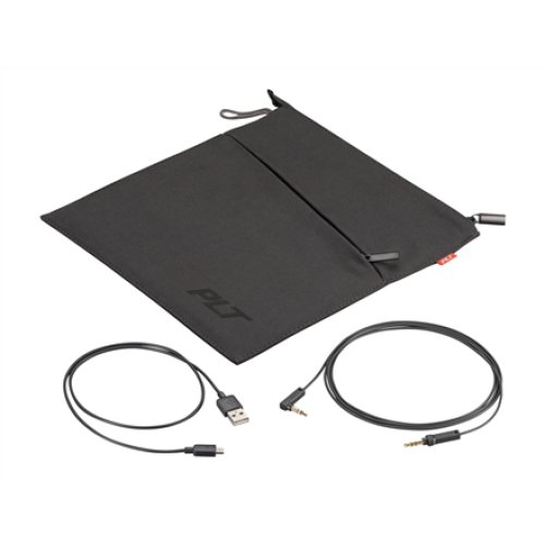 Poly VOYAGER 8200 UC,B8200,BLACK,WW Poly USB-A Headset Built-in microphone Black Wireless USB Type-A Bluetooth