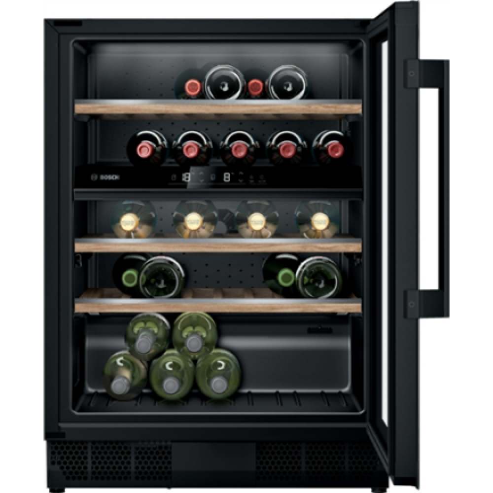 Bosch Wine Cooler KUW21AHG0 Series 6 Energy efficiency class G Built-in Bottles capacity 44 Black