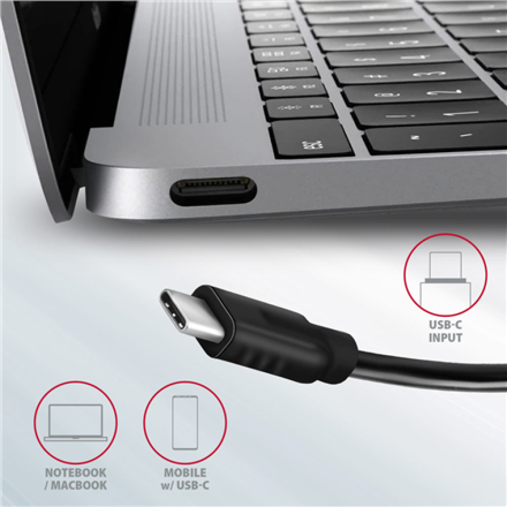 AXAGON , USB-C 10Gbps SPEEDSTER 5in1 hub (rev2.0) , HMC-5G2 , HDMI ports quantity 1