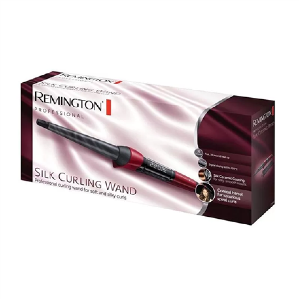 Remington , Hair Curler , CI96W1 , Ceramic heating system , Temperature (min) 120 °C , Temperature (max) 220 °C , Display Digital , Black/Red