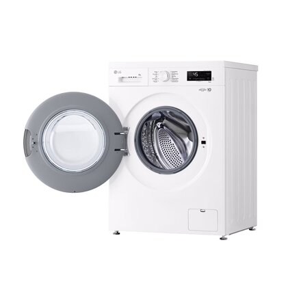 LG Washing Machine , F4X1008NWH , Energy efficiency class A , Front loading , Washing capacity 8 kg , 1400 RPM , Depth 56 cm , Width 60 cm , Display , LCD , Steam function , Direct drive , Wi-Fi , White