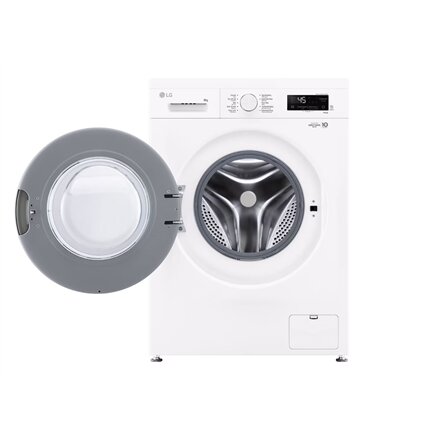 LG Washing Machine , F4X1008NWH , Energy efficiency class A , Front loading , Washing capacity 8 kg , 1400 RPM , Depth 56 cm , Width 60 cm , Display , LCD , Steam function , Direct drive , Wi-Fi , White