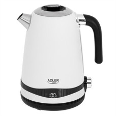 Adler , Kettle , AD 1295w , Electric , 2200 W , 1.7 L , Stainless steel , 360° rotational base , White