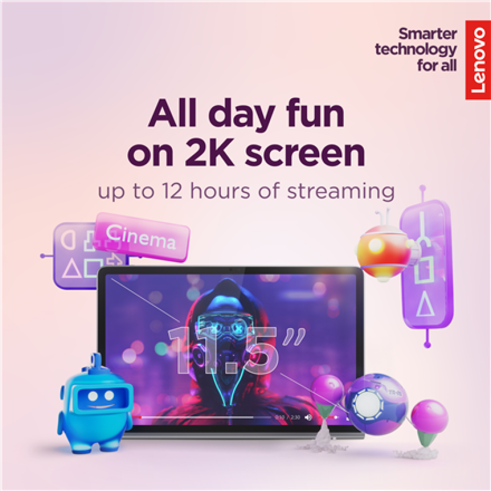 Lenovo Tab (without power adapter) , Plus TB351FU , 11.5 , Luna Grey , 2000 x 1200 pixels , MediaTek Helio G99 , 8 GB , Soldered LPDDR4x , 128 GB , Wi-Fi , Front camera , 8 MP , Rear camera , 8 MP , Bluetooth , 5.2 , Android , 14 , Warranty 24 month(s)