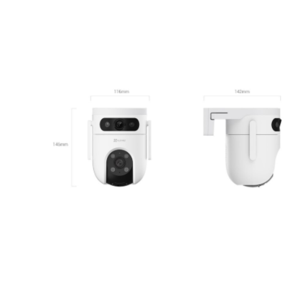 EZVIZ IP Camera CS-H9C (5MP+5MP) 4mm Color night vision,Human/Vehicle detection,Smart tracking iki 8m,Active defense,two way talk, 8xdigital , EZVIZ