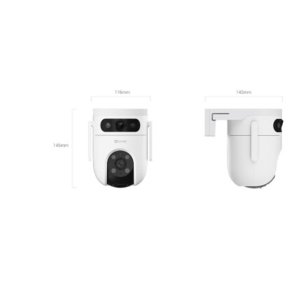 EZVIZ IP Camera CS-H9C (5MP+5MP) 4mm Color night vision,Human/Vehicle detection,Smart tracking iki 8m,Active defense,two way talk, 8xdigital , EZVIZ