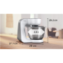 Bosch , Kitchen Machine , MUM58200 , 1000 W , Number of speeds 7 , Bowl capacity 3.9 L , White
