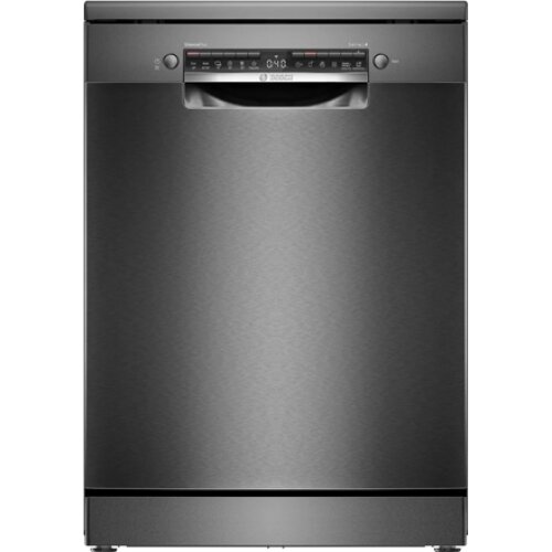 Dishwasher , SMS4EMC06E , Free standing , Width 60 cm , Number of place settings 14 , Number of programs 6 , Energy efficiency class B , Display , AquaStop function , Black inox