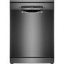 Dishwasher , SMS4EMC06E , Free standing , Width 60 cm , Number of place settings 14 , Number of programs 6 , Energy efficiency class B , Display , AquaStop function , Black inox