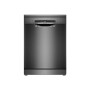 Dishwasher , SMS4EMC06E , Free standing , Width 60 cm , Number of place settings 14 , Number of programs 6 , Energy efficiency class B , Display , AquaStop function , Black inox