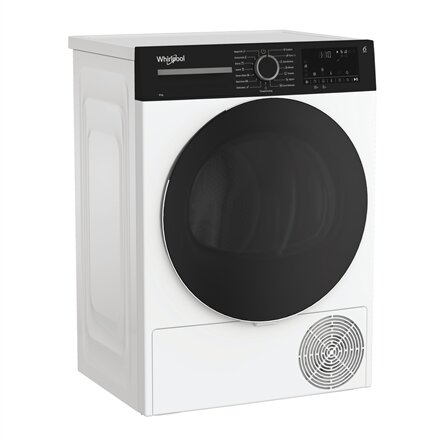 Whirlpool Dryer Machine , WPS D8 WBS EE , Energy efficiency class D , Front loading , 8 kg , Heat pump , Digital , Depth 55 cm , White