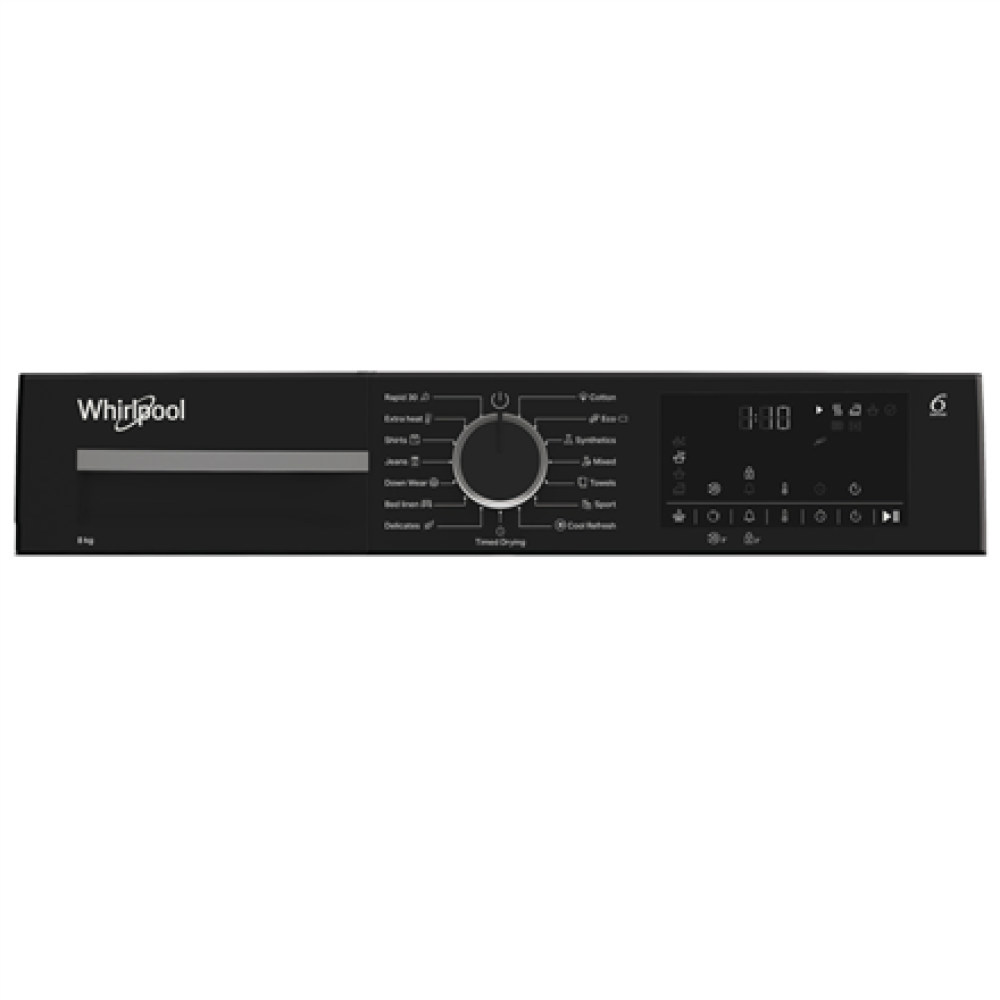 Whirlpool Dryer Machine , WPS D8 WBS EE , Energy efficiency class D , Front loading , 8 kg , Heat pump , Digital , Depth 55 cm , White