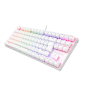 Genesis THOR 303 , Mechanical Gaming Keyboard , Wired , US , White , USB Type-A , Outemu Peach Silent