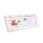 Genesis , THOR 303 , Mechanical Gaming Keyboard , Wired , US , Outemu Peach Silent , White