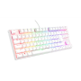 Genesis THOR 303 , Mechanical Gaming Keyboard , Wired , US , White , USB Type-A , Outemu Peach Silent